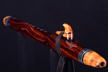 Cocobolo Native American Flute, Minor, Mid A-4, #H28K